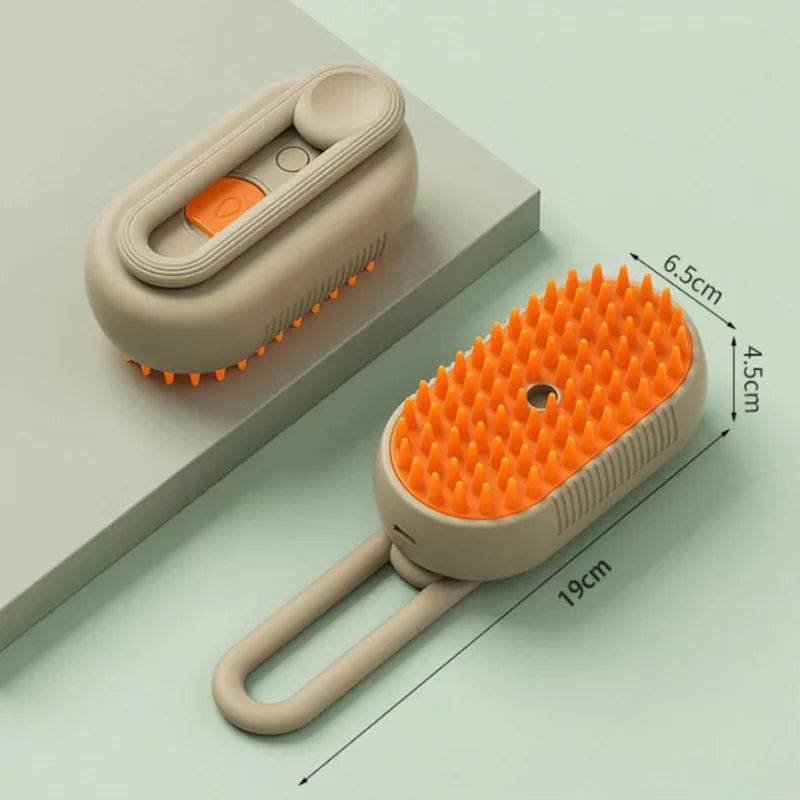 Escova Elétrica para Cães e Gatos – Escova a Vapor para Massagem, Tosa e Remoção de Pelos
