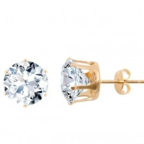 Conjunto Ouro 18K Ponto de Luz com Pingente, Brinco e Colar com Zircônia