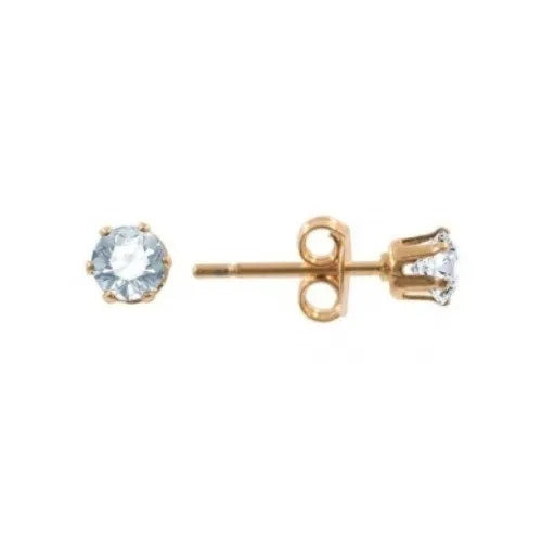 Conjunto Ouro 18K Ponto de Luz com Pingente, Brinco e Colar com Zircônia