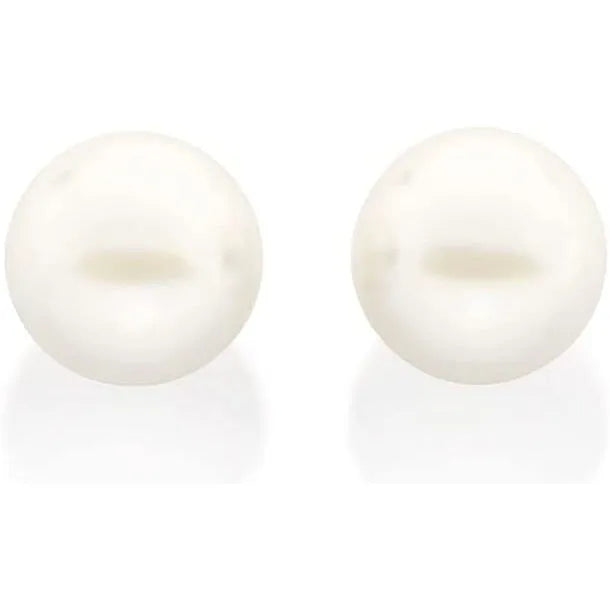 Conjunto de Colar Duplo com Pérolas e Brincos 12mm Banhado a Ouro 18K - Luxo e Garantia