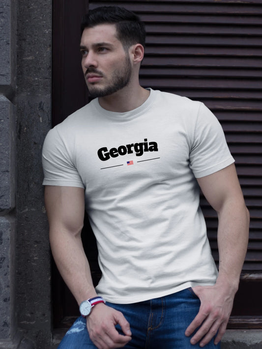 Men's T-shirt Georgia Cotton Unisex Shirt