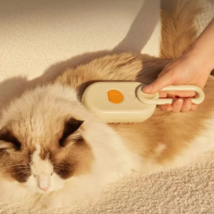 Escova Elétrica para Cães e Gatos – Escova a Vapor para Massagem, Tosa e Remoção de Pelos