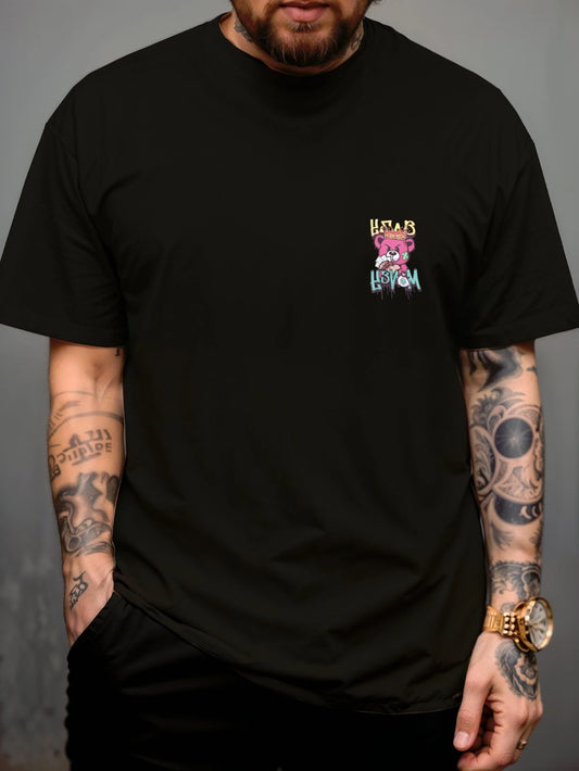 Men's Streetwear T-shirt Unisex Bear Money Shirt