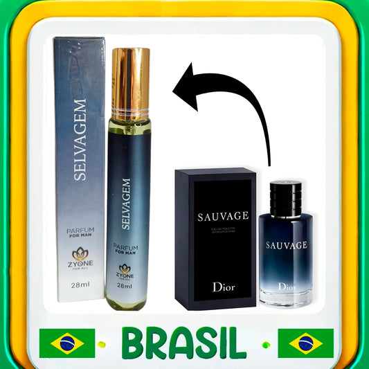 Perfume Masculino Wild Zyone 28ml Eau de Parfum (EDP) Alta Fixação Fragrância Importada