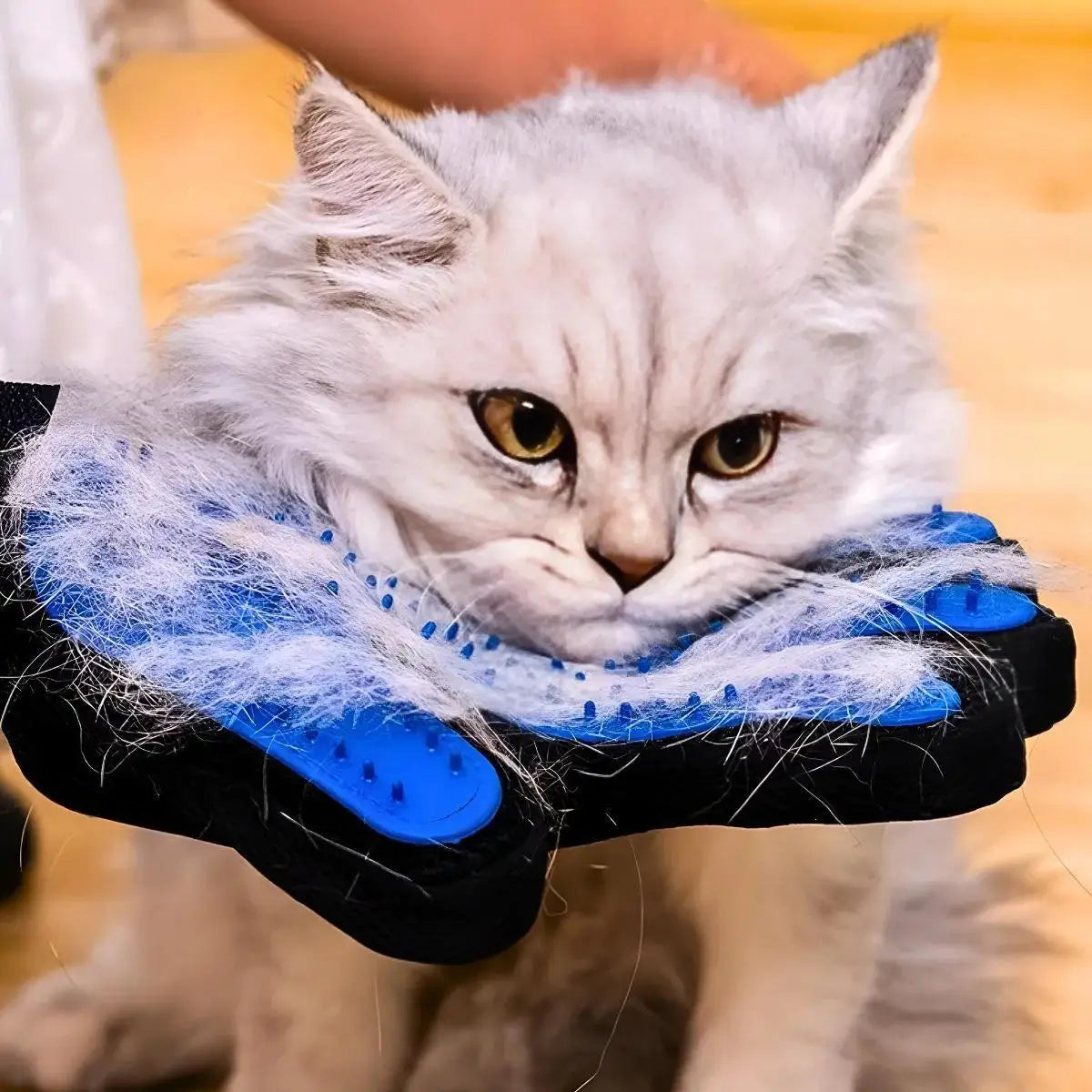 Luva Escova Removedora de Pelos para Gatos, Cães e Outros Pets