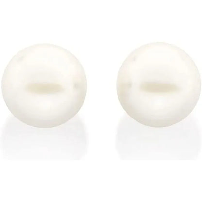 Conjunto de Colar Duplo com Pérolas e Brincos 12mm Banhado a Ouro 18K - Luxo e Garantia